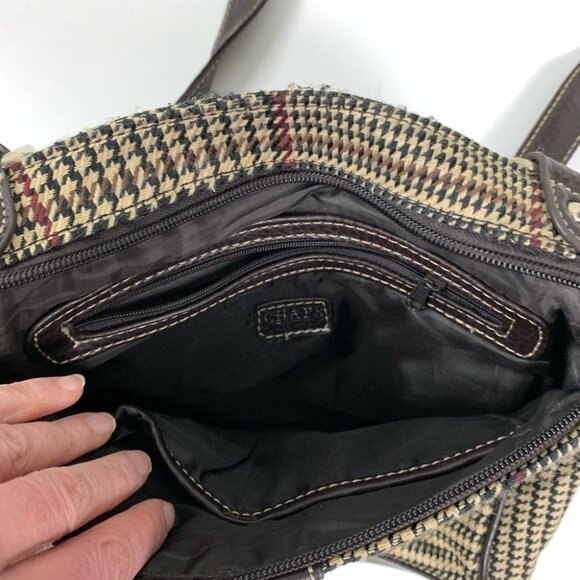 Chaps Houndstooth Plaid  Purse - Picture 4 of 7